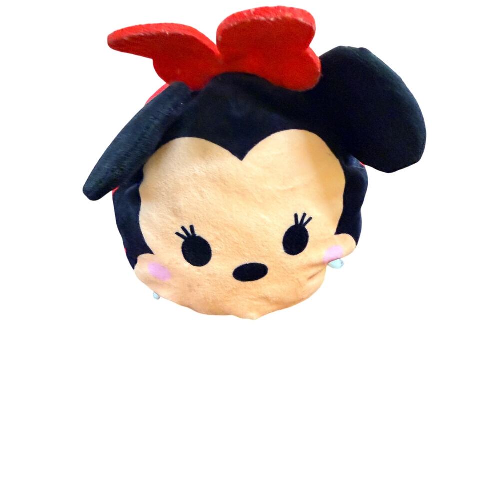 Disney‎ Tsum Tsum Minnie Mouse Plush Large Red Polka Dot 9” Stuffed Toy
